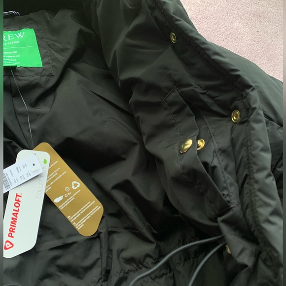 J.crew NWT Chateau puffer jacket in black size XXS - Picture 6 of 11